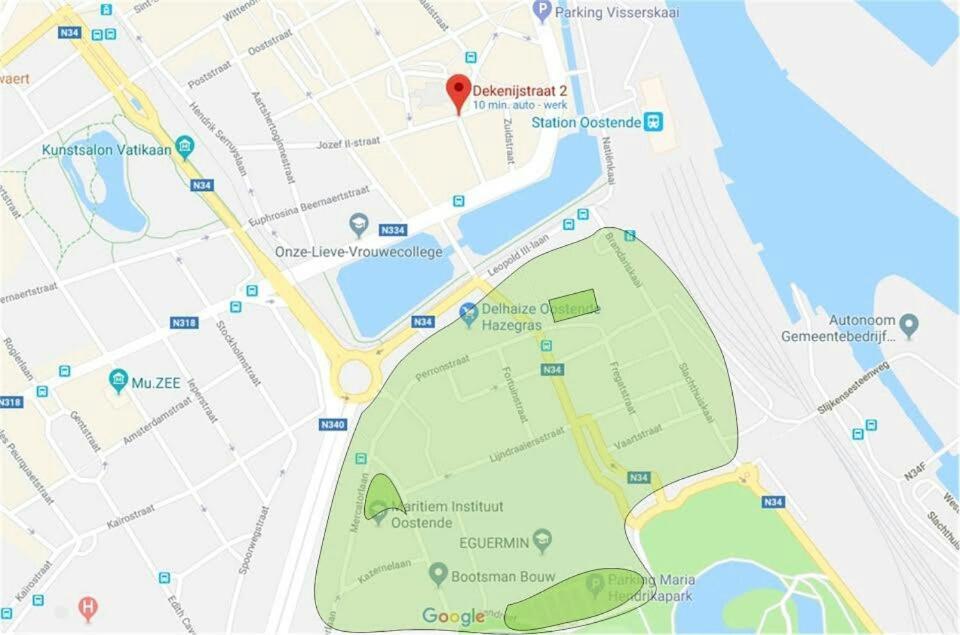 Appartement Aan Zee Остенде Экстерьер фото
